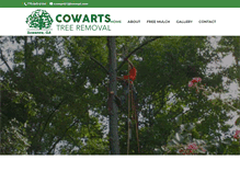 Tablet Screenshot of cowartstreeremoval.com